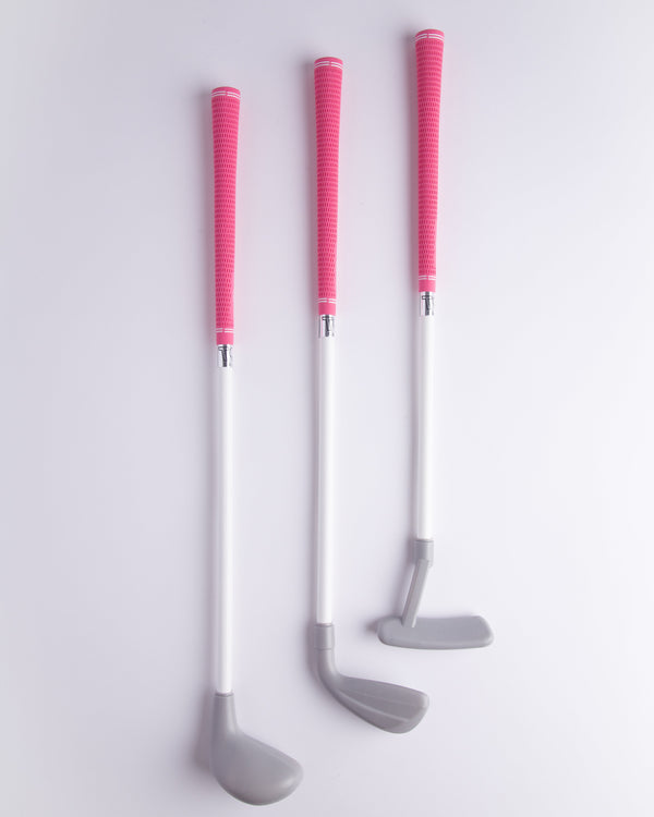 Toddler Golf Club Set - Pink and White